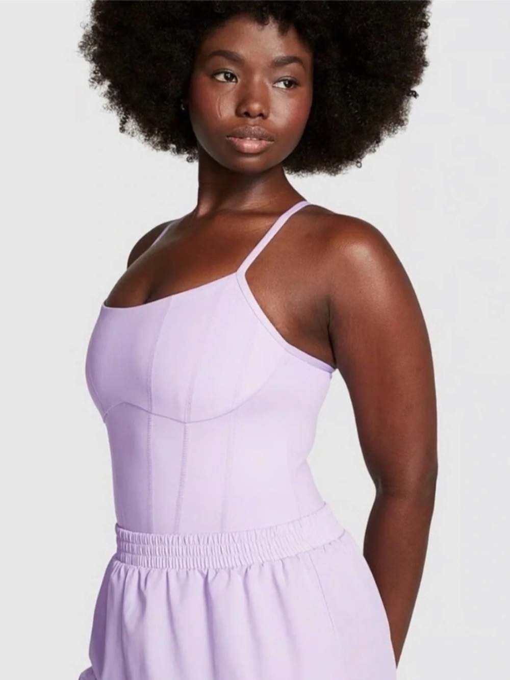 Victoria's Secret Piknk Lilac Runsie Stretch Onesie Romper XXL